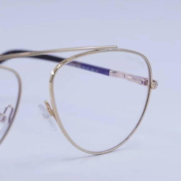 🕶️ New Tom Ford FT5622-B 028 Eyeglasses - Gold Frame 57mm